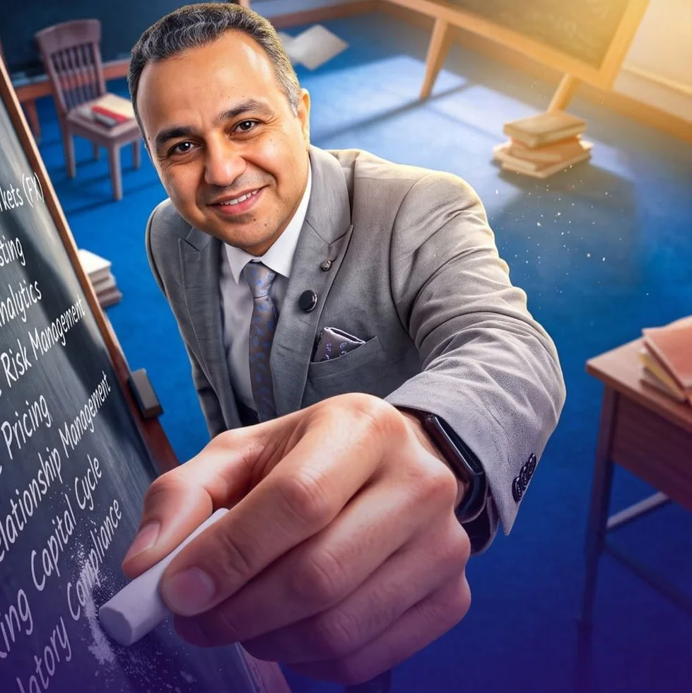 محمد فخري بيكتب على السبورة